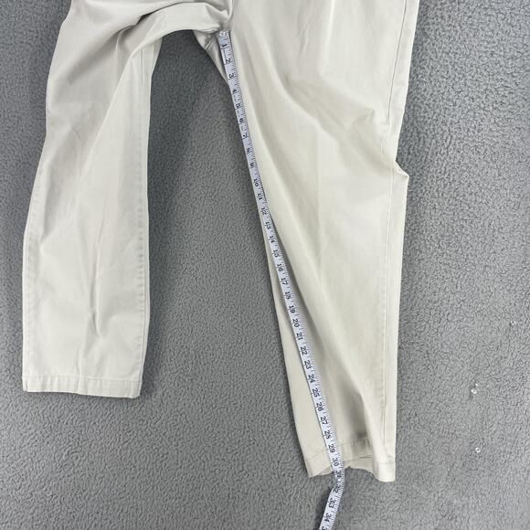 Polo Ralph Lauren Chino Pants Mens 36 x32 Beige Pleated Front Classic Fit - Picture 3 of 11